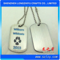 Customized Metal Words Dog Tag, Enamel Plated Gold and Nickel Tag